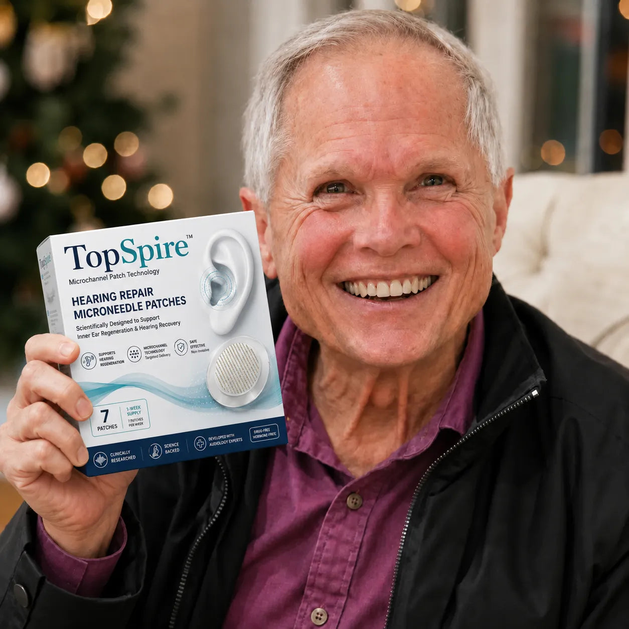 TopSpire™ HEARING REPAIR MICRONEEDLE PATCHES ✅ Targets Hearing Loss, Tinnitus, Ear Infections, Balance Disorders, and Age-Related Ear Degeneration.