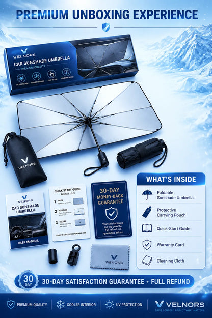 🔥Last Day 50% OFF - 2026 Upgraded Car Windshield Sun Shade Umbrella