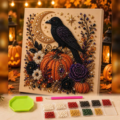🔥 Last Day 49% OFF – 👻✨ Halloween Pearl Art DIY Kit – Turn Tiny Pearls into Spooky-Cute Magic