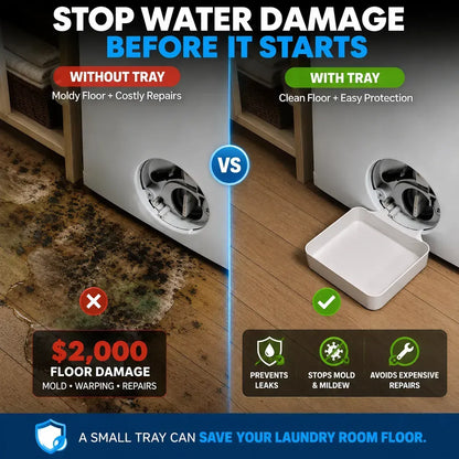 🌟LAST DAY SALE: ONLY 19.99!!🎁✨Universal Front-Load Washing Machine Drain Pan