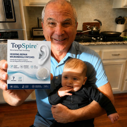 TopSpire™ HEARING REPAIR MICRONEEDLE PATCHES ✅ Targets Hearing Loss, Tinnitus, Ear Infections, Balance Disorders, and Age-Related Ear Degeneration.