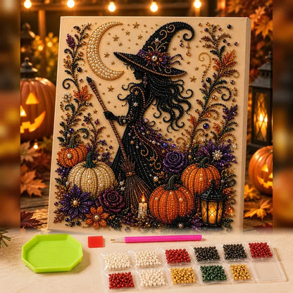 🔥 Last Day 49% OFF – 👻✨ Halloween Pearl Art DIY Kit – Turn Tiny Pearls into Spooky-Cute Magic