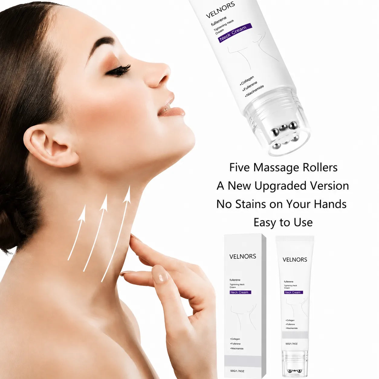 ✨Instant Neck Lift Cream — 🧴 Infused with Retinol & Hyaluronic Acid | Firms the Neck, Reduces Wrinkles