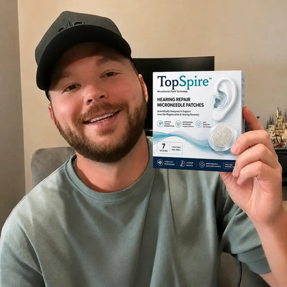TopSpire™ HEARING REPAIR MICRONEEDLE PATCHES ✅ Targets Hearing Loss, Tinnitus, Ear Infections, Balance Disorders, and Age-Related Ear Degeneration.