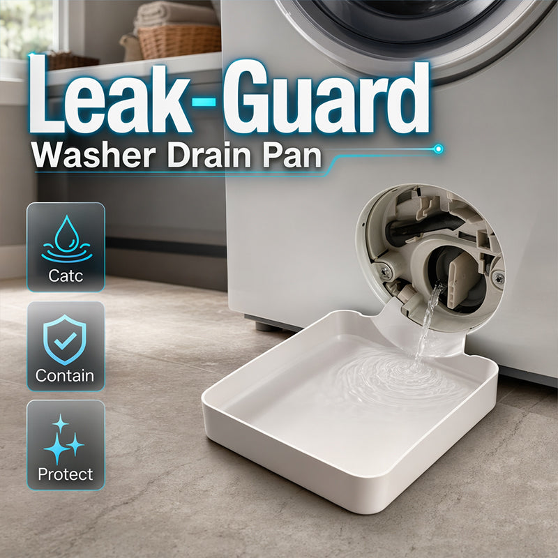🌟LAST DAY SALE: ONLY 19.99!!🎁✨Universal Front-Load Washing Machine Drain Pan