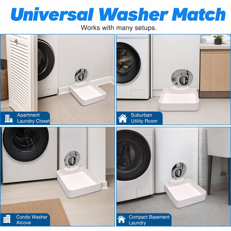 🌟LAST DAY SALE: ONLY 19.99!!🎁✨Universal Front-Load Washing Machine Drain Pan